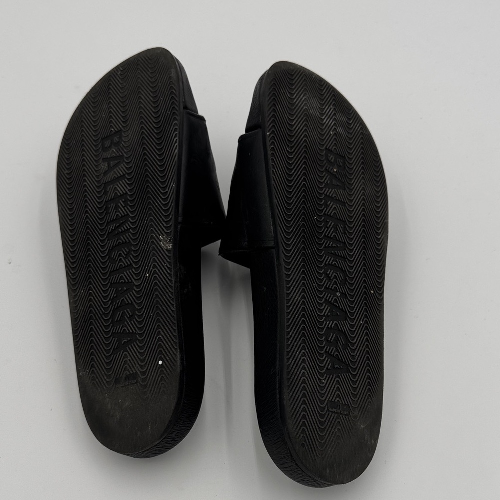 Balenciaga Black Logo Slides - Picture 6 of 6